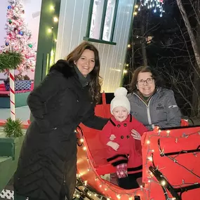 My mother used to bring me to see the big guy in the red suit when I was a little girl in Woonsocket, where I grew up. Now, I’m proud to bring my daughter here, too.