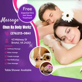 A couple's massage is just like any other massage service, 
but you and your partner receive the massage at the same time, 
on separate tables, and by two different massage therapists. 
The massage is generally offered in a private room on side-by-side massage tables.