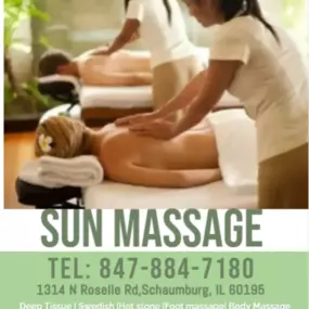 Massage techniques are commonly applied with hands, fingers, 
elbows, knees, forearms, feet, or a device. 
The purpose of massage is generally for the treatment of 
body stress or pain.