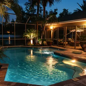 Backyard Pool Lighting