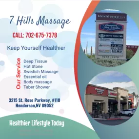 Our traditional full body massage in Henderson, NV 
includes a combination of different massage therapies like 
Swedish Massage, Deep Tissue, Sports Massage, Hot Oil Massage at reasonable prices.