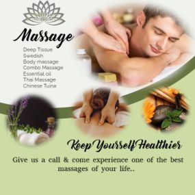 The full body massage targets all the major areas of the body that are most subject to strain and
discomfort including the neck, back, arms, legs, and feet. 
If you need an area of the body that you feel needs extra consideration, 
such as an extra sore neck or back, feel free to make your massage therapist aware and
they will be more than willing to accommodate you.