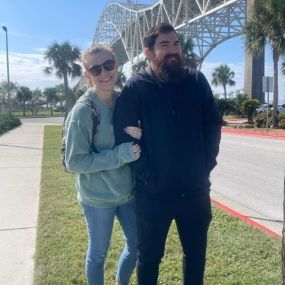 Kyle and Ally visiting Corpus Christi