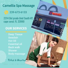 Here at Camellia Spa Massage we love being a part of helping 
taking part in peoples wellness and a better life.