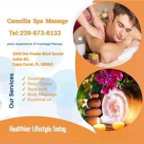 Massage techniques are commonly applied with hands, fingers, 
elbows, knees, forearms, feet, or a device. 
The purpose of massage is generally for the treatment of 
body stress or pain.