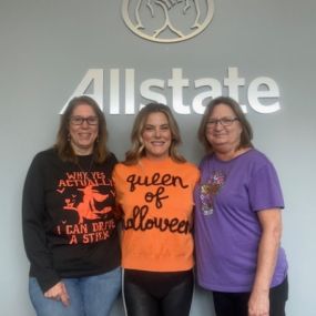 Agency owner, April Byard, celebrating Halloween 2023 in the office with Danelle and Sandy. Feel free to stop by for a policy review or to visit us when you’re in the area!