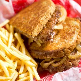 Patty Melt with Fries