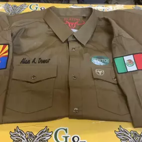 embroidered uniform