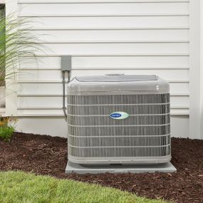 Newly Installed Carrier Outdoor Air Conditioner in Tampa, Florida