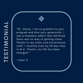 Testimonial for Dr. Michael Stone, Founder of Cornerstone of Southern California
