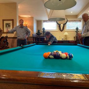 A Game of pool during a work event