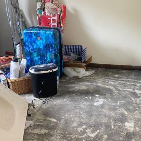 Pictured here is basement water damage in Siren Wisconsin caused by a flash flood.