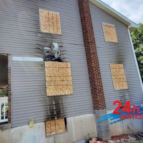 Residential and Commercial Fire Damage Restoration in Danbury Wisconsin.