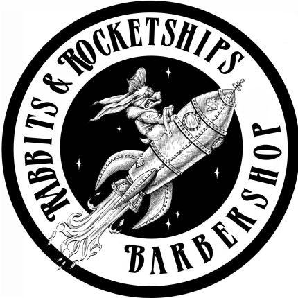 Logótipo de Rabbits and Rocketships Barbershop
