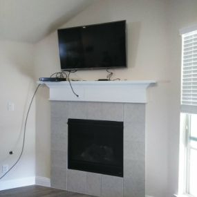 TV Mount over Fireplace - Fort Worth, TX