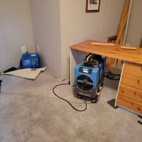Office carpet restoration after pipe burst Bethesda Maryland