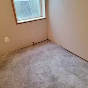 “Water damaged carpet extracted and dried in Bethesda Maryland