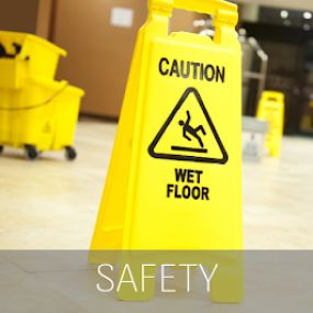 Safety equipment and signage for workplace
