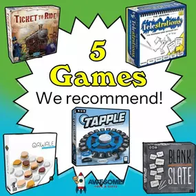 Connect through play: Make fall memories by playing games together! Whether it's a weekend get together or after school pick-me-up, here are 5 of our top games right now for quality family time. All games are recommended for ages 8 and up.