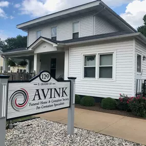 Exterior Photo of Avink, McCowen, & Secord Funeral Home and Cremation Society
129 S Grand St
Schoolcraft, MI 49087