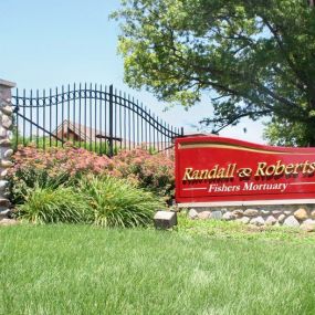 Sign for Randall & Roberts Funeral Home
12010 Allisonville Rd
Fishers, IN 46038