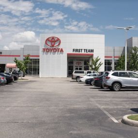 front entrance to first team toyota