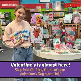 ⭐????⭐ Love is in the air, and so is Javelynn’s creativity! Stop into CR Toys for all your Valentine’s essentials.⭐????⭐
https://shopcrtoys.com/
#ValentinesDay #FamilyFun #LoveIsAllAround #shopsmall #crtoys