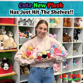 ⭐????⭐Our new Valentine's plush collection is here to melt hearts—perfect for kids, parents, grandparents, or that special someone!⭐????⭐
https://shopcrtoys.com/collections/plush-items...
#shopsmall #crtoys #valentinesday #plush