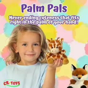 These adorable new Palm Pals are the perfect size for little ones and great at bringing smiles wherever they may go!!
