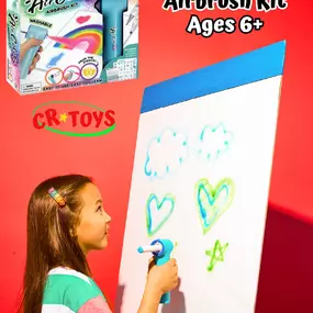 ⭐????⭐ Our brand-new Air Color Airbrush Kit is perfect for young artists (ages 6+) to create stunning mess-free masterpieces with airbrush effects. Fun and creativity are just a spray away!