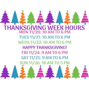 Thanksgiving week hours