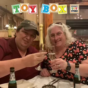 Just a couple of toy-loving dreamers making toy store magic happen every day! ✨ Happy National Mom & Pop Business Owners Day! Thank you for being part of our journey and for choosing to shop small—it means the world to us!