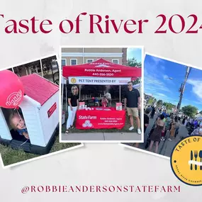 Taste of River! It was a great night spending time with people in our community and other local businesses. Thank you to everyone who stopped by our tent to say hello!