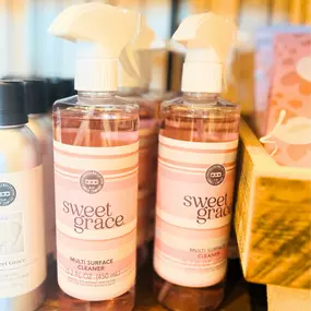 So we are thinking lots of homes in the area must be super clean AND smell like SWEET GRACE, because this multi-surface cleaner has been our top seller in Sweet Grace recently ????