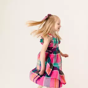 There’s an unspoken law: if a little girl gets a new dress, she must twirl. Dancing is just part of the magic ????