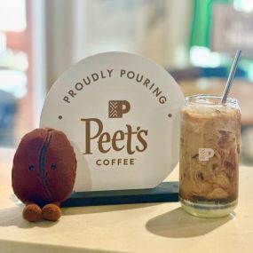 It’s official ~ We are Proudly Pouring Peet’s Coffee! We can’t wait for you to try one of our new specialty coffees like the delicious Black Tie! Amusable Coffee Bean thinks you should come in TODAY! ☕️ ????