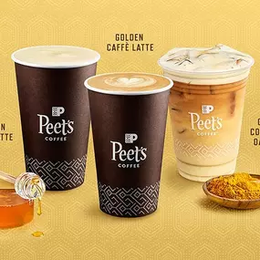 Introducing our cozy new lineup: Golden Lattes for everyone!

Each nourishing sip is expertly crafted with real turmeric, a hint of ginger, and a touch of honey—perfect for warming up this winter season. ❄️

☕ Espresso yourself with our Golden Caffè Latte
???? Keep your cool with a Golden Cold Brew Oat Latte
???? The spice is right in our Golden Chai Latte

Which one will you try first? Stop by to taste the golden magic! ????

#GoldenLattes #WinterMenu #coffee #coffeeshop #coffeetime #CoffeeLove