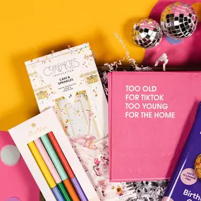 Too old for TikTok. Too young for the home. Birthday boxes with sass. Grab yours today ????????????