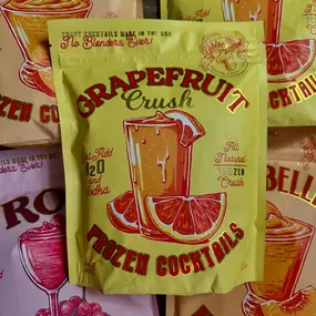 Whether it’s an Aperol Spritz, Grapefruit Crush or Frose- it’s frozen cocktail o’clock! Stop in and grab all you need to be weekend cocktail ready!