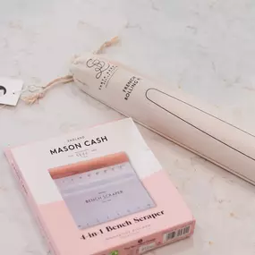 Baking season is upon us and we have some amazing items that we think are staples in every kitchen! 
This Bench Scraper by @masoncashuk is a favorite in my house as is their beautiful measuring cups and this stunning French Rolling Pin!! 
Stop by today for any and all of your baking needs!