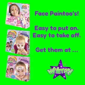 Face Paintoo’s! You could be a magical unicorn, a sweet animal or even something from JoJo Siwa!