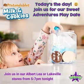 ???????? Ready for a sweet surprise? Whimzy is all set to host the ultimate play date with Pretendables Milk & Cookies from Fat Brain toys!