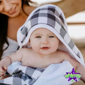 Our Copper Pearl hooded towel is a must! It gets softer and softer with each wash and your little one will LOVE snuggling in it after a nice warm bath! ????