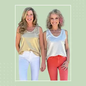 Sparkle all day in the Ribbed Shimmer Tank Top ✨???? Sleek, shimmery, and totally chic—just add confidence! ????