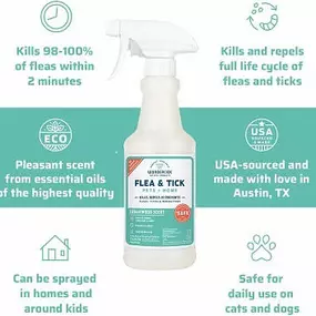 we LOVE this stuff! use these great smelling sprays to fend off ticks in conjunction with your current treatment - simply spray on your dog (and yourself!) before any outings.