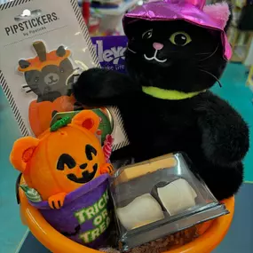 More Boo Basket inspo… You still have time to order online or pop in & select your own spooky treats! Plush, puzzles, games, books, candy, fidgets, slime… You can haunt our shop 7 days a week:
Sunday 12-4
Monday-Saturday 10-6