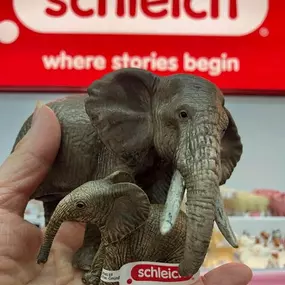 What stories will your kids tell with Schleich?
“Now I don’t have to drive to the Children’s Museum!” will be the chorus from all the figurine fans when they see our newest toy store display!  Come hunt down the perfect dinosaur, farm friend, adult/child pair, or mythical creature to enhance your child’s imaginary play. Not finding the critter that your child is most passionate about? Ask a #toyexpert for an official Schleich catalog and submit your request. Come see the magic and touch the toys