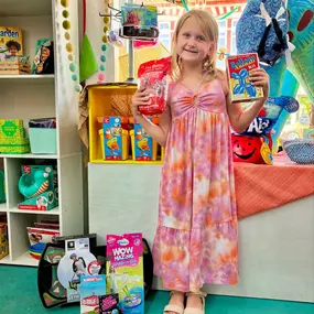 We are proud to support the @jcplin Explore Summer reading program! ☀️
Libraries are at the heart of learning, and we are thrilled to partner with our local one to encourage young readers all summer long.
Swipe to see the latest winner who stopped in to spend her hard-earned reward gift certificate — we loved seeing her picks! ???? Congratulations!!
Here’s to community partnerships and summers full of play, reading, and learning. ????