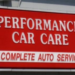 Performance Car Care Sign