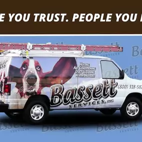 Bassett Services: Heating, Cooling, Plumbing & Electrical van image